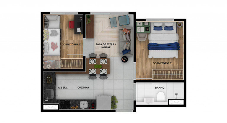 Imagem Apartamento com 2 Quartos à Venda, 35 m² em Jardim Promissão - São Paulo