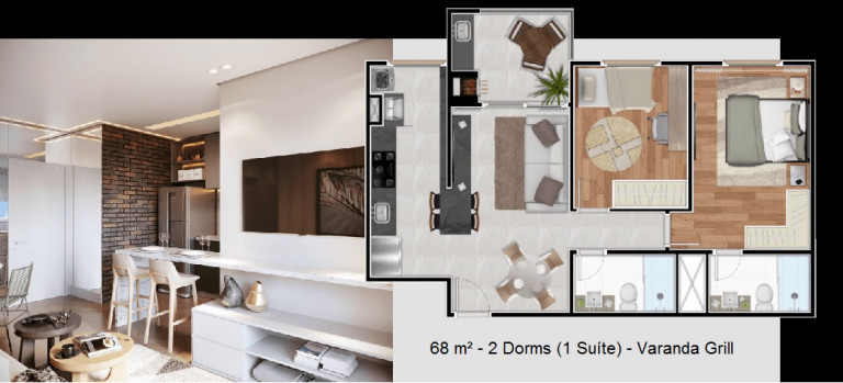 Imagem Apartamento com 2 Quartos à Venda, 68 m²em Casa Branca - Santo André Imagem Apartamento com 2 Quartos à Venda, 68 m²em Casa Branca - Santo André