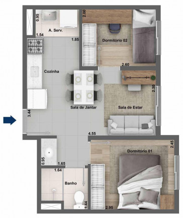 Imagem Apartamento com 2 Quartos à Venda, 40 m² em Jaguaré - São Paulo Imagem Apartamento com 2 Quartos à Venda, 40 m² em Jaguaré - São Paulo