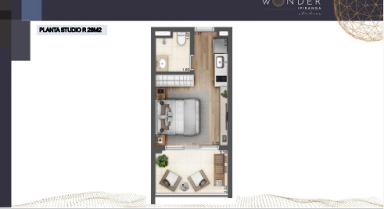 Imagem Studio com 1 Quarto à Venda, 28 m² em Sacomã - São Paulo Imagem Studio com 1 Quarto à Venda, 28 m² em Sacomã - São Paulo