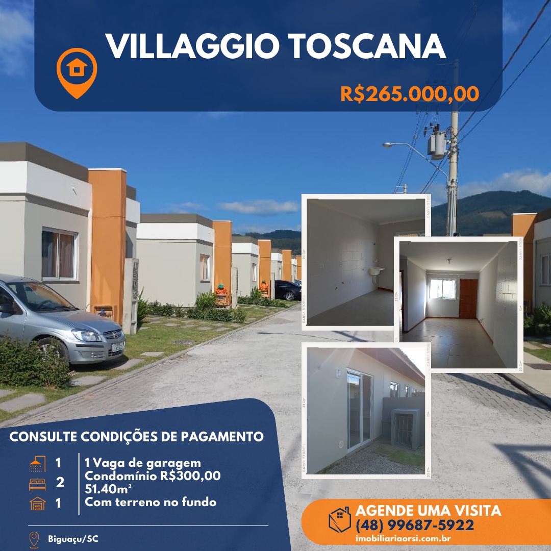 Casa de Condomínio com 2 Quartos à Venda, 51 m²em Rio Caveiras - Biguaçu