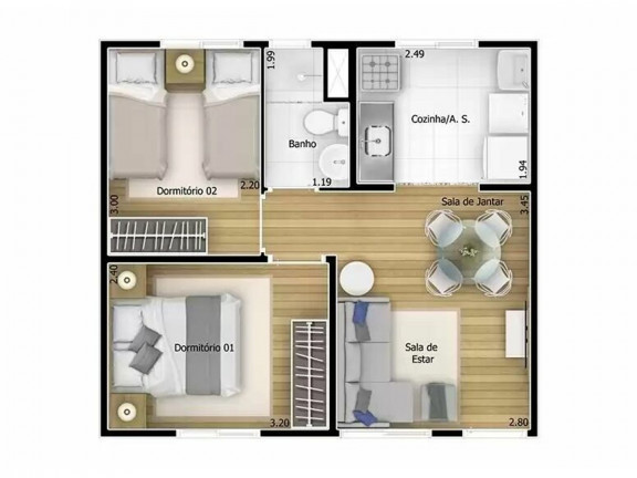 Imagem Apartamento com 2 Quartos à Venda ou Locação, em Jardim Albertina - Guarulhos Imagem Apartamento com 2 Quartos à Venda ou Locação, em Jardim Albertina - Guarulhos