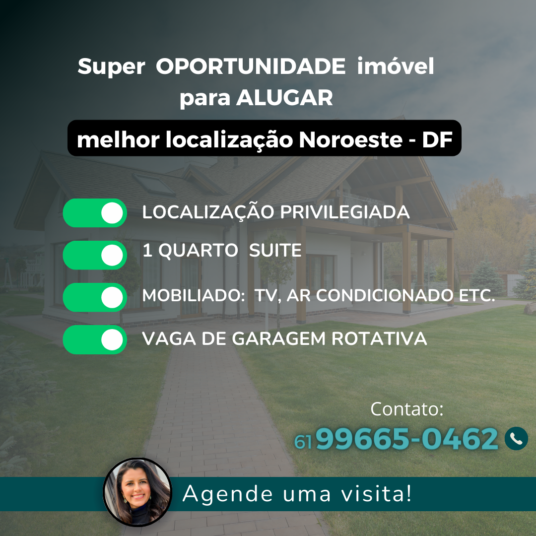Imagem Apartamento com 1 Quarto para Alugar, 54 m²em Setor Noroeste - Brasília Imagem Apartamento com 1 Quarto para Alugar, 54 m²em Setor Noroeste - Brasília
