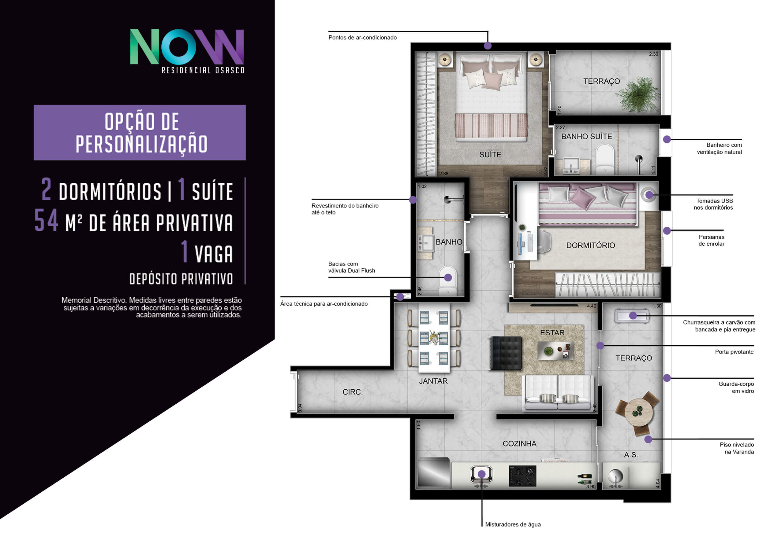 Imagem Apartamento com 2 Quartos à Venda, 54 m² em Rochdale - Osasco