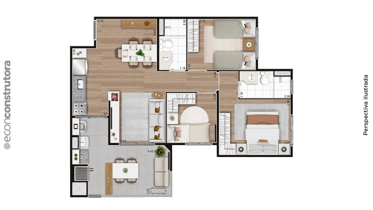 Imagem Apartamento com 2 Quartos à Venda, 44 m² em Vila Bertioga - São Paulo