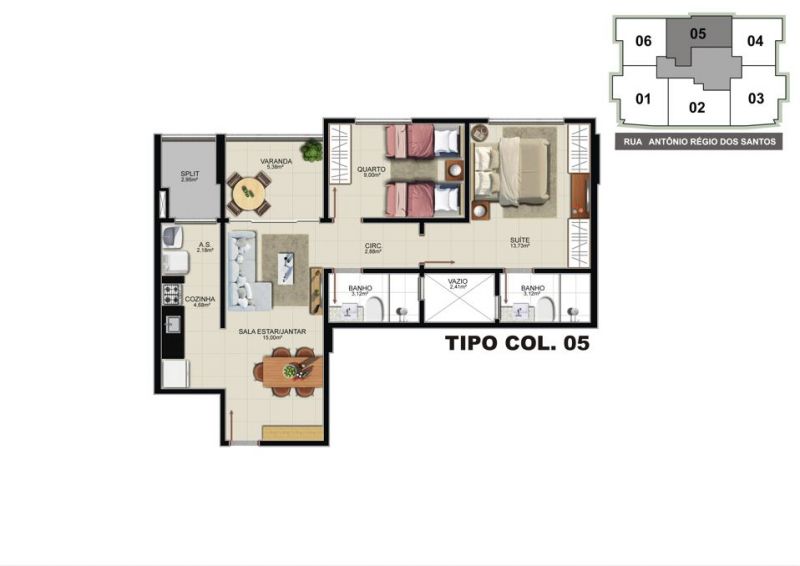 Imagem Apartamento com 2 Quartos à Venda, 73 m² em Itapuã - Vila Velha