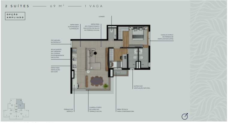 Imagem Apartamento com 2 Quartos à Venda, 70 m² em Perdizes - São Paulo