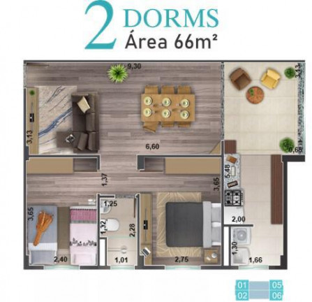 Imagem Apartamento com 2 Quartos à Venda, 66 m² em Guaturinho - Cajamar
