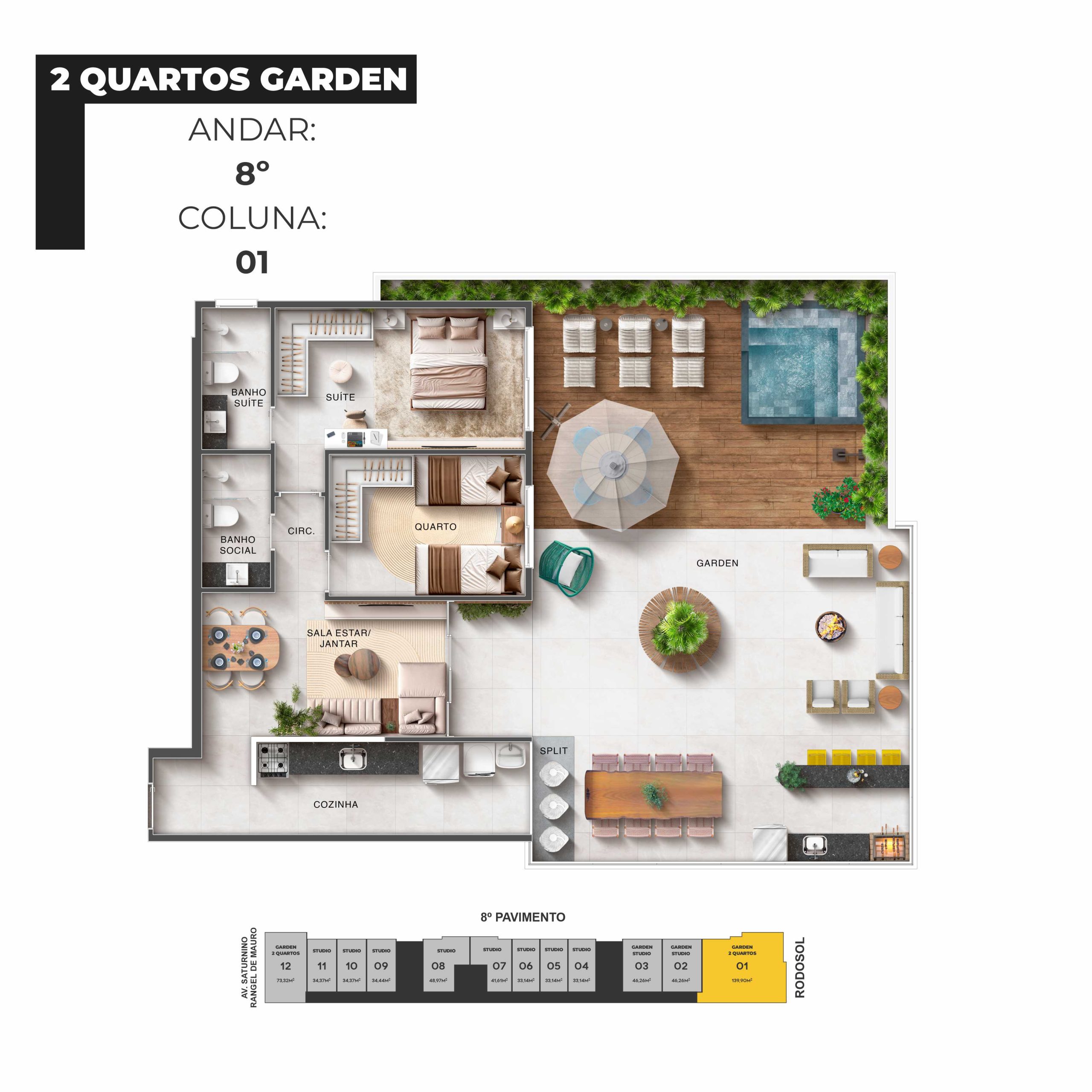Imagem Studio com 1 Quarto à Venda, 28 m² em Praia de Itaparica - Vila Velha