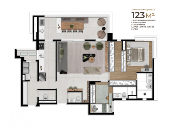 Imagem Apartamento com 3 Quartos à Venda, 123 m² em Centro - Osasco
