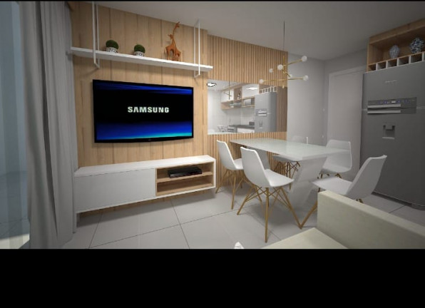 Imagem Flat com 1 Quarto para Alugar, 40 m² em Calhau - São Luís