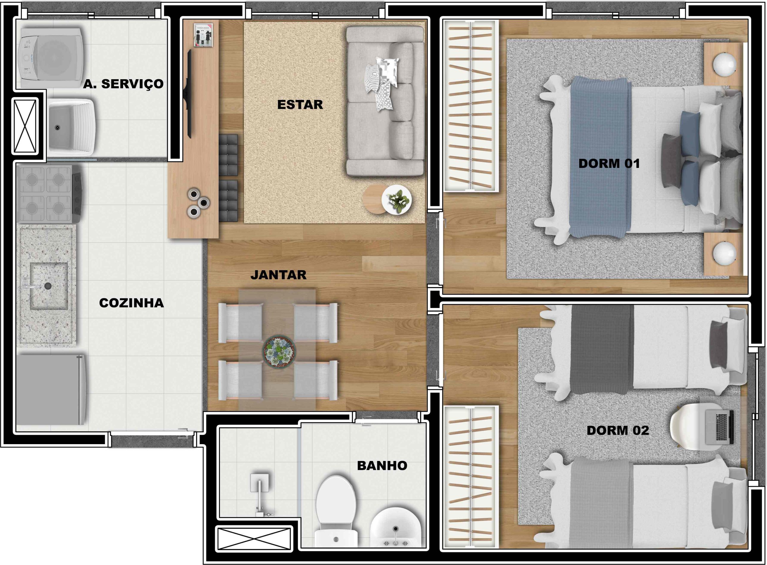 Imagem Apartamento com 2 Quartos à Venda, 42 m²em Imirim - São Paulo