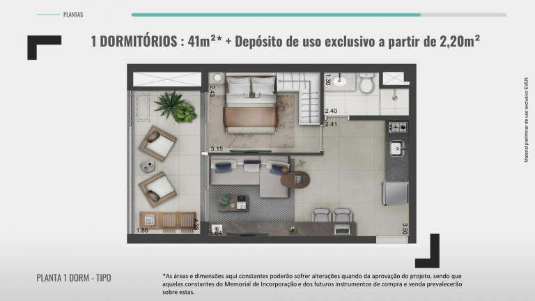 Imagem Apartamento com 1 Quarto à Venda, 43 m² em Santo Amaro - São Paulo Imagem Apartamento com 1 Quarto à Venda, 43 m² em Santo Amaro - São Paulo