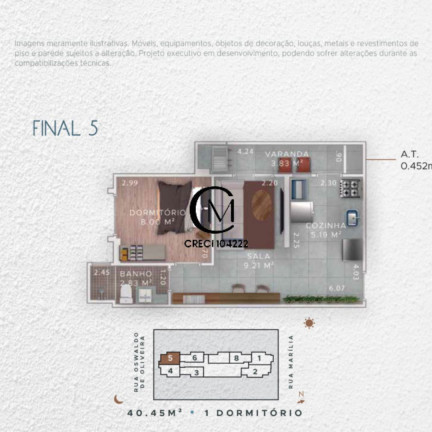 Imagem Apartamento com 1 Quarto à Venda,  em Boqueirão - Praia Grande