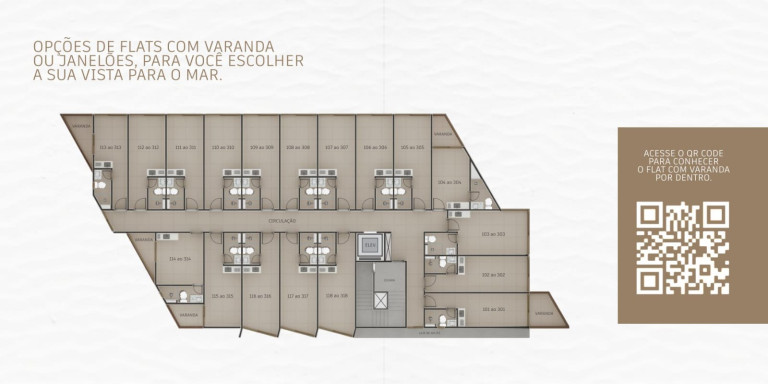 Imagem Apartamento com 1 Quarto à Venda, 20 m² em Porto de Galinhas - Ipojuca