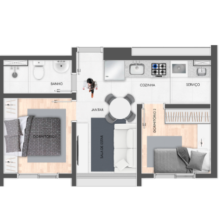 Imagem Apartamento com 2 Quartos à Venda, 24 m² em Cidade Patriarca - São Paulo Imagem Apartamento com 2 Quartos à Venda, 24 m² em Cidade Patriarca - São Paulo