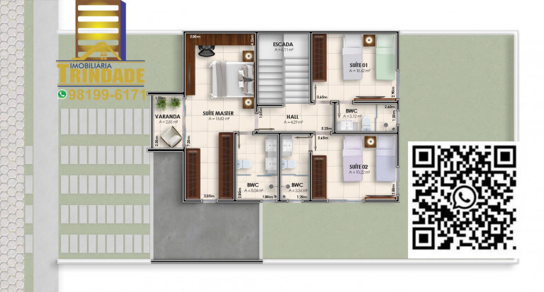 Imagem Casa de Condomínio com 3 Quartos à Venda, 200 m² em Olho D'Água - São Luís Imagem Casa de Condomínio com 3 Quartos à Venda, 200 m² em Olho D'Água - São Luís