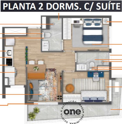 Imagem Apartamento com 2 Quartos à Venda, 57 m² em Santo Amaro - São Paulo