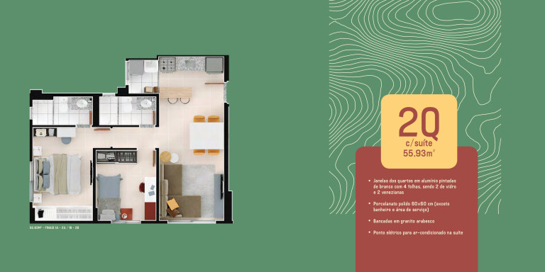 Imagem Apartamento com 2 Quartos à Venda, 56 m² em Vila Rosa - Goiânia Imagem Apartamento com 2 Quartos à Venda, 56 m² em Vila Rosa - Goiânia