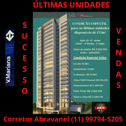 Imagem Apartamento com 4 Quartos à Venda, 155 m² em Vila Mariana - São Paulo