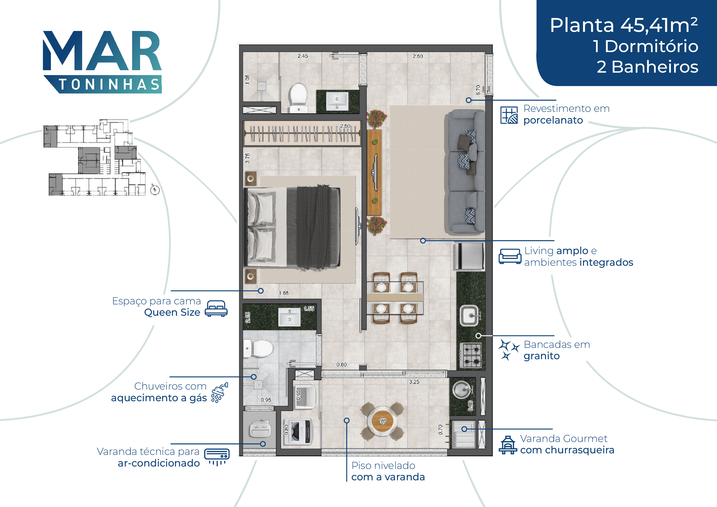Imagem Apartamento com 1 Quarto à Venda, 35 m²em Toninhas - Ubatuba