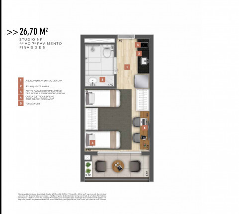Imagem Studio à Venda, 28 m² em Santo Amaro - São Paulo