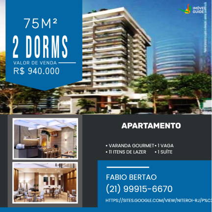 Imagem Apartamento com 2 Quartos à Venda, em Icaraí - Niterói Imagem Apartamento com 2 Quartos à Venda, em Icaraí - Niterói