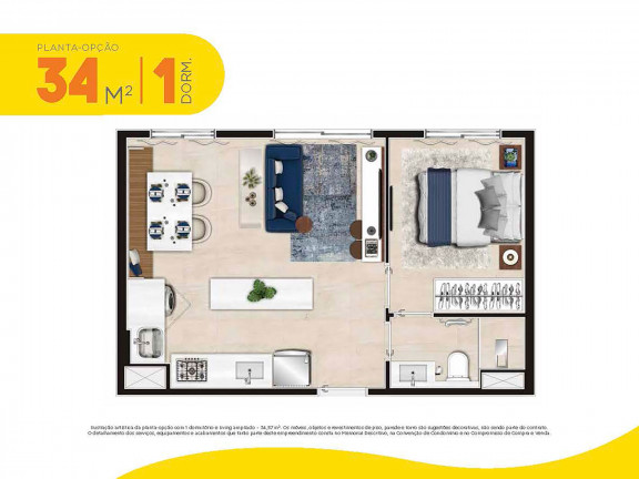 Imagem Apartamento com 2 Quartos à Venda, 34 m² em Lapa De Baixo - São Paulo
