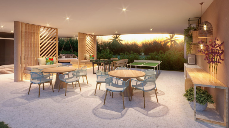 Apartamento com 1 Quarto à Venda, 29 m² em Praia de Muro Alto - Ipojuca