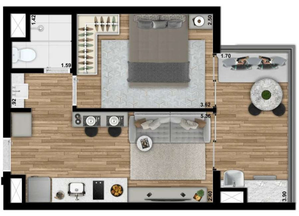 Imagem Apartamento com 1 Quarto à Venda, em Vila Mariana - São Paulo Imagem Apartamento com 1 Quarto à Venda, em Vila Mariana - São Paulo