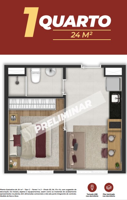 Imagem Apartamento com 2 Quartos à Venda, 38 m² em Vila Campanela - São Paulo