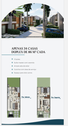 Imagem Casa de Condomínio com 3 Quartos à Venda, 86 m² em Maraponga - Fortaleza Imagem Casa de Condomínio com 3 Quartos à Venda, 86 m² em Maraponga - Fortaleza