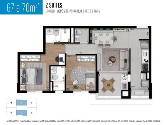 Imagem Apartamento com 2 Quartos à Venda, 93 m² em Vila Osasco - Osasco