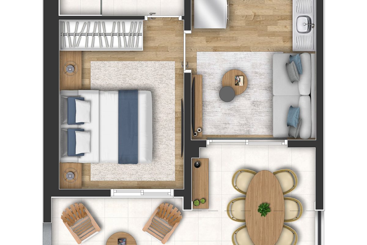 Imagem Apartamento com 2 Quartos à Venda, 31 m²em Jardim Taquaral - São Paulo