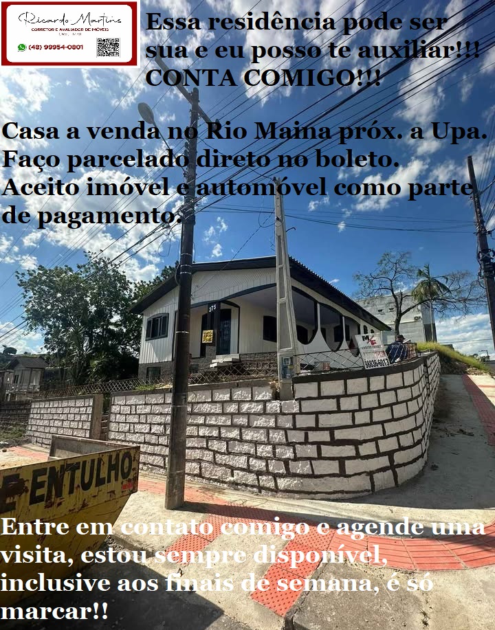 Casa com 3 Quartos à Venda, 184 m² em Rio Maina - Criciúma