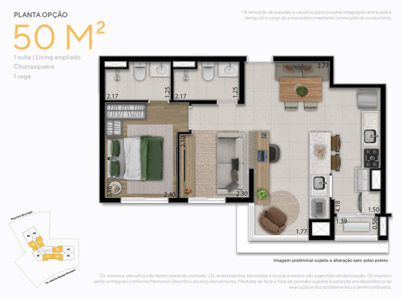 Imagem Apartamento com 2 Quartos à Venda, 50 m² em Vila Osasco - Osasco