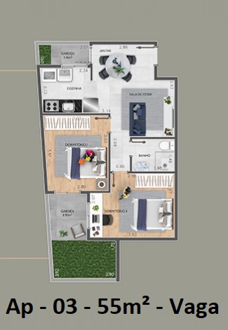 Imagem Apartamento com 2 Quartos à Venda, 50 m²em Vila Antonina - São Paulo