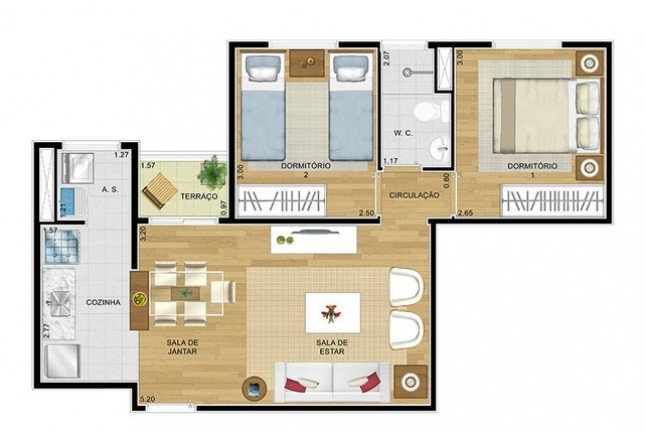 Imagem Apartamento com 2 Quartos à Venda, 50 m² em Parque São Lourenço - São Paulo Imagem Apartamento com 2 Quartos à Venda, 50 m² em Parque São Lourenço - São Paulo