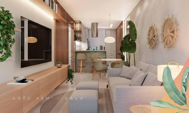 Imagem Flat com 1 Quarto à Venda, 32 m² em Praia do Cupe - Ipojuca