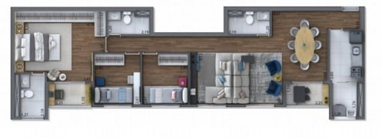 Imagem Apartamento com 3 Quartos à Venda, 58 m² em Campininha - São Paulo Imagem Apartamento com 3 Quartos à Venda, 58 m² em Campininha - São Paulo