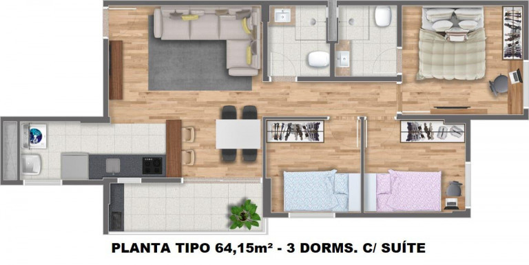 Imagem Apartamento com 3 Quartos à Venda, 63 m² em Vila Pereira Barreto - São Paulo