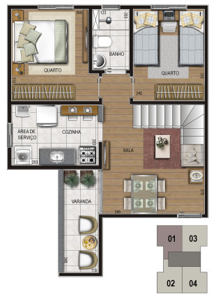 Imagem Apartamento com 2 Quartos à Venda, 46 m² em Caiçaras - BELO HORIZONTE Imagem Apartamento com 2 Quartos à Venda, 46 m² em Caiçaras - BELO HORIZONTE