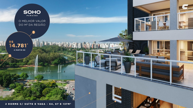 Imagem Apartamento com 2 Quartos à Venda, 137 m² em Paraíso - São Paulo Imagem Apartamento com 2 Quartos à Venda, 137 m² em Paraíso - São Paulo