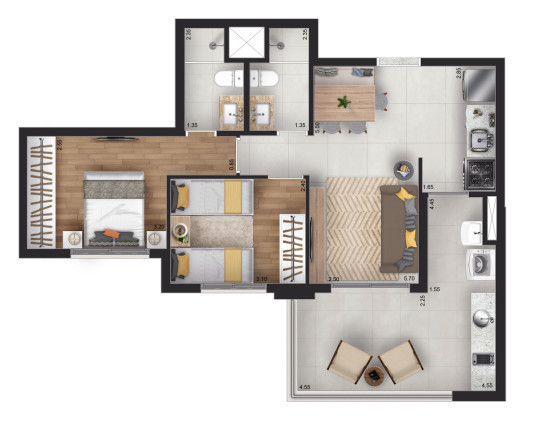 Imagem Apartamento com 4 Quartos à Venda, 156 m² em Butantã - São Paulo