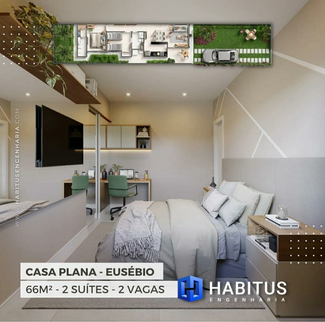 Imagem Casa com 2 Quartos à Venda, 66 m²em Mangabeira - E