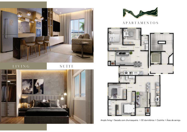 Imagem Apartamento com 1 Quarto à Venda, 56 m²em São Vicente - Itajaí Imagem Apartamento com 1 Quarto à Venda, 56 m²em São Vicente - Itajaí