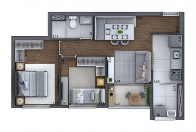 Imagem Apartamento com 3 Quartos à Venda, 58 m² em Campininha - São Paulo Imagem Apartamento com 3 Quartos à Venda, 58 m² em Campininha - São Paulo