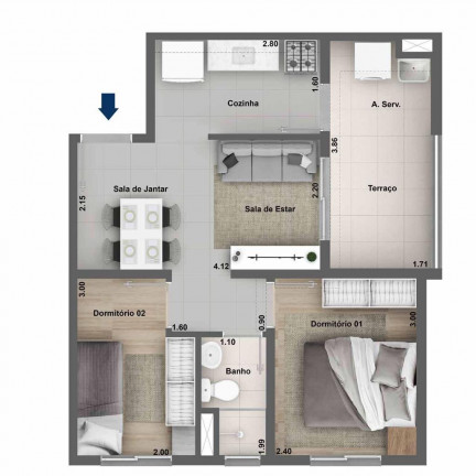 Imagem Apartamento com 2 Quartos à Venda, 40 m² em Jaguaré - São Paulo Imagem Apartamento com 2 Quartos à Venda, 40 m² em Jaguaré - São Paulo