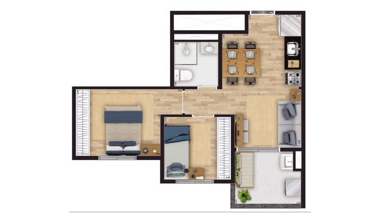 Imagem Apartamento com 2 Quartos à Venda, 39 m² em Imirim - São Paulo