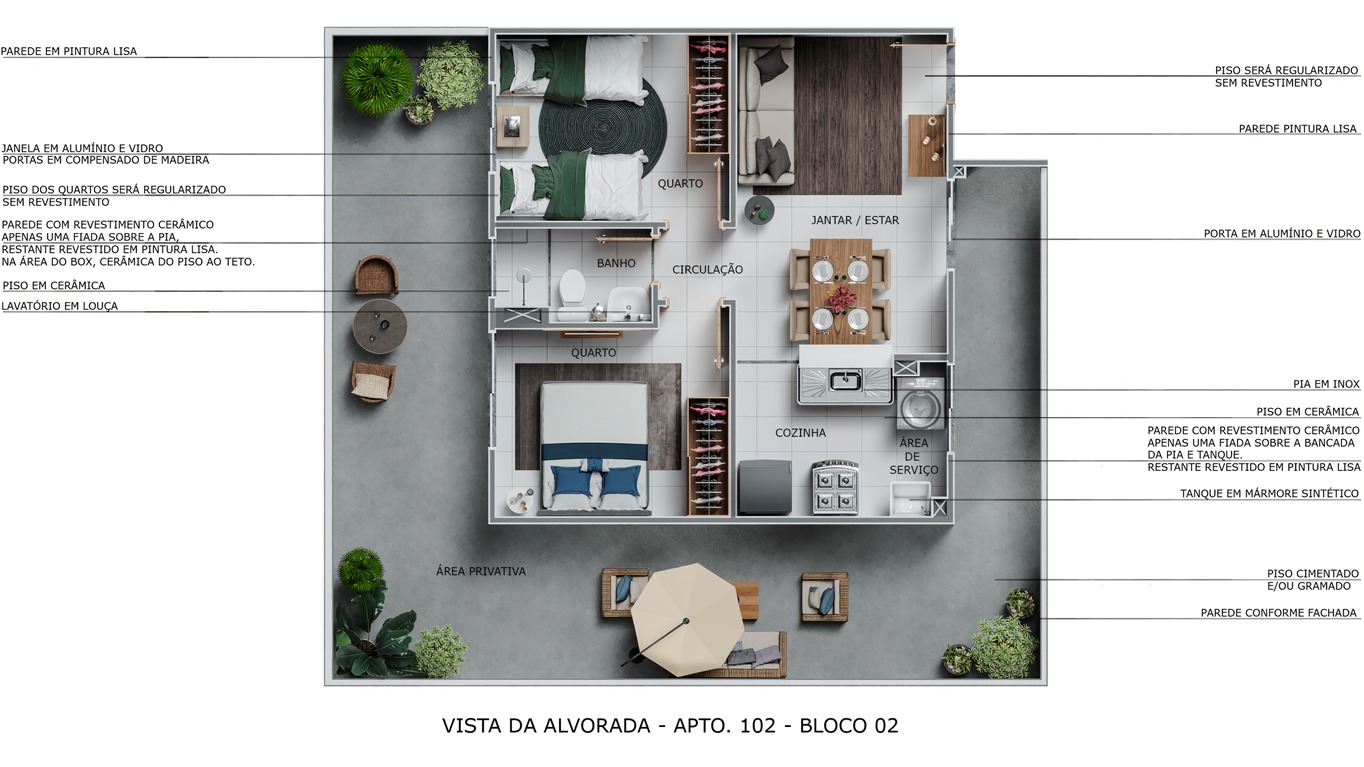 Imagem Apartamento com 2 Quartos à Venda, 41 m²em Da Paz - Manaus Imagem Apartamento com 2 Quartos à Venda, 41 m²em Da Paz - Manaus